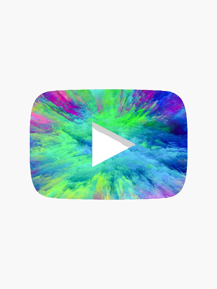 “Colorful Youtube Logo” Sticker by louie578 | Redbubble