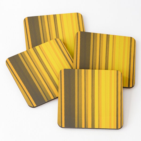 Item preview, Vertical Stripes Ocean Yellow 7 designed and sold by DarNiz.