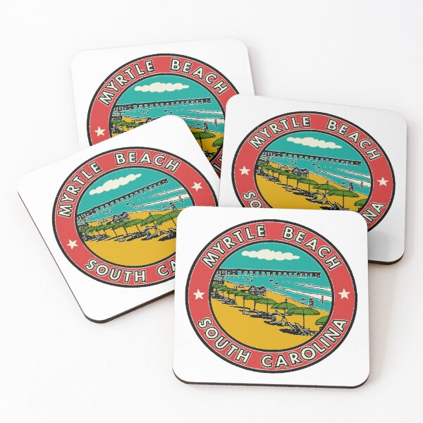 Item preview, Vintage Style Myrtle Beach South Carolina Decal designed and sold by Decal Mania.