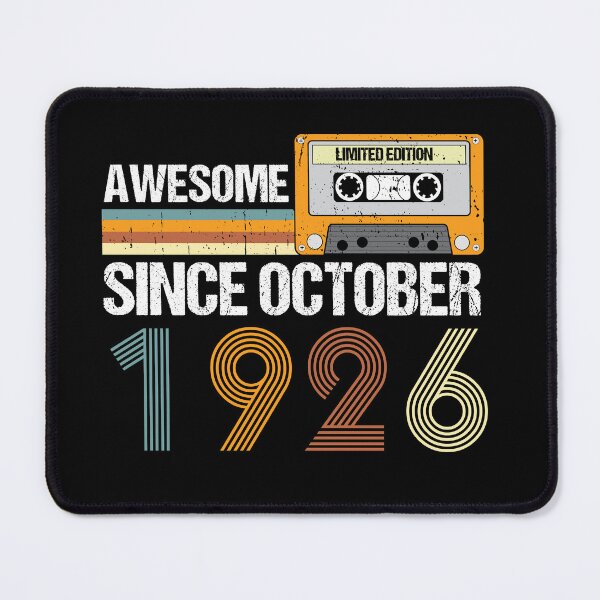 Item preview, Awesome Since October 1926 | 96th Birthday Gifts | 96 Years Old Gifts designed and sold by AMINE  ★★★★★.