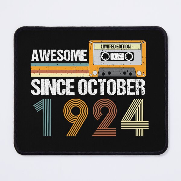 Item preview, Awesome Since October 1924 | 98th Birthday Gifts | 98 Years Old Gifts designed and sold by AMINE ★★★★★.