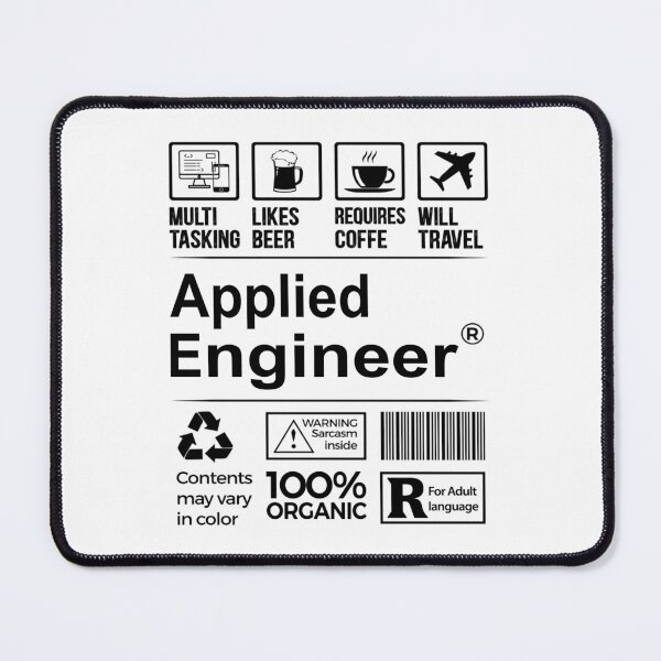 Item preview, Applied engineer T Shirt, MultiTasking Certified Job Gift Item, Job Profession, Applied engineer Christmas Birthday Gift designed and sold by xlnv.
