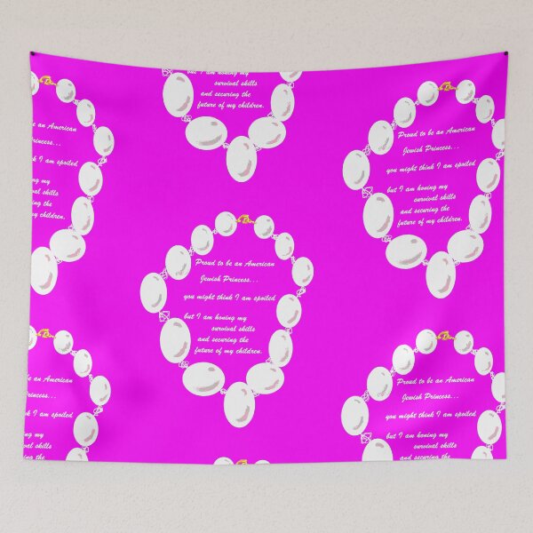 Item preview, Jewish American Princess with pearls in pink designed and sold by judy snyder.