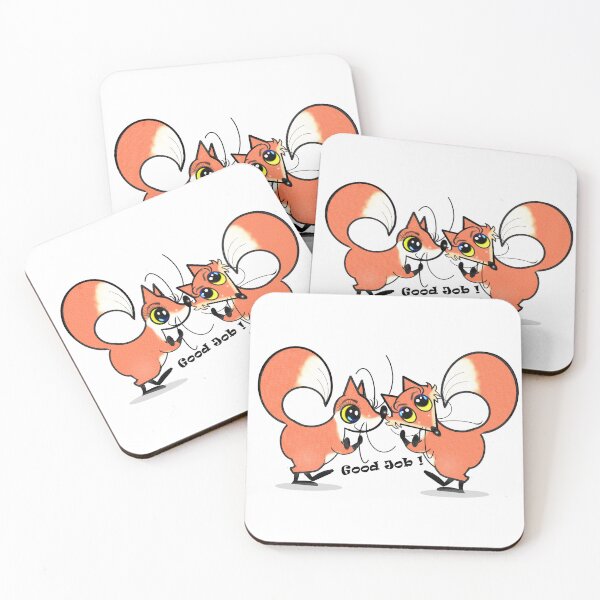 Item preview, Good job - two cute foxes  designed and sold by Shirley cute art .