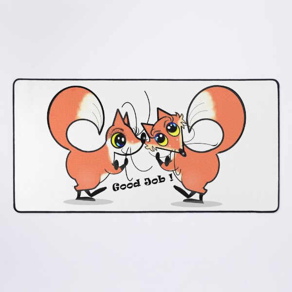 Item preview, Good job - two cute foxes designed and sold by Shirley cute art .