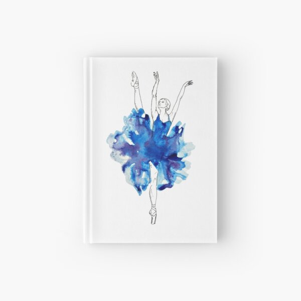Watercolour Ballerina Hardcover Journal