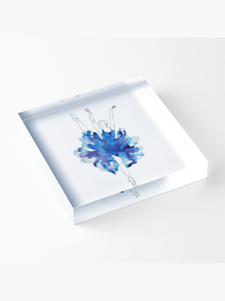 Alternate view of Watercolour Ballerina Acrylic Block