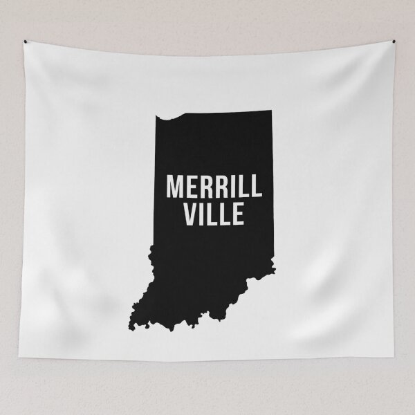Item preview, Merrillville, Indiana Silhouette designed and sold by CartoCreative.