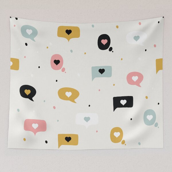 Item preview, Heart Texts Pattern designed and sold by elgoro173.