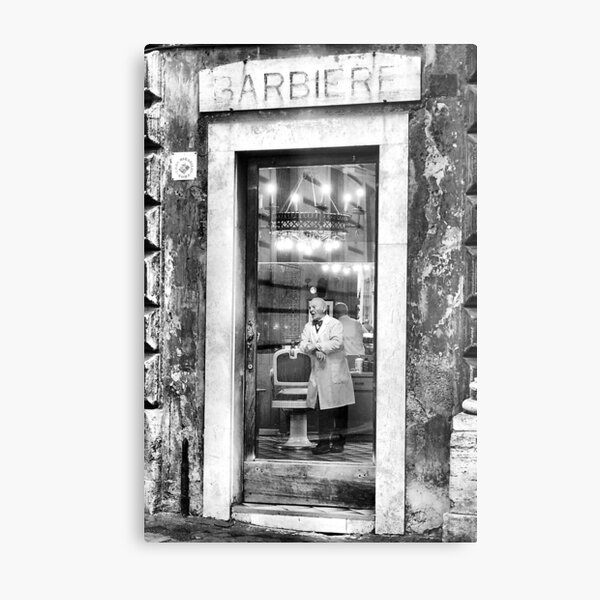 The barber Metal Print
