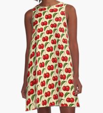 Cherry Pattern A-Line Dress