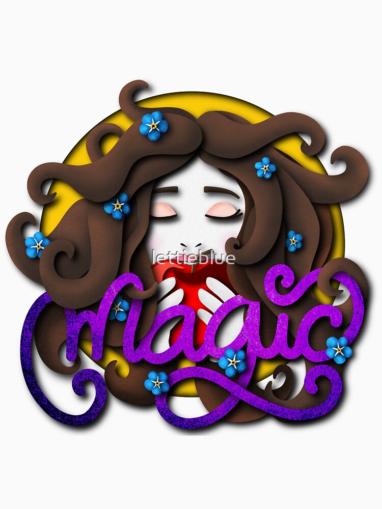 Believe in magic. Snow White cute princess girl by lettieblue