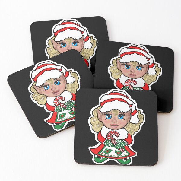 Item preview, Santa elf chibi girl Christmas  designed and sold by Jodi Mahaffey.