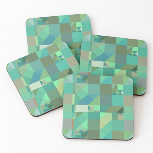Item preview, Green Geometric Abstract designed and sold by Gingezel.