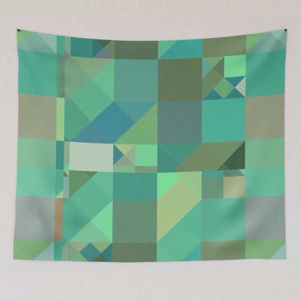 Item preview, Green Geometric Abstract designed and sold by Gingezel.