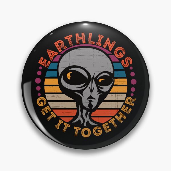 Item preview, Funny UFO Outer Space Aliens Earthlings Get It Together designed and sold by CharJens.