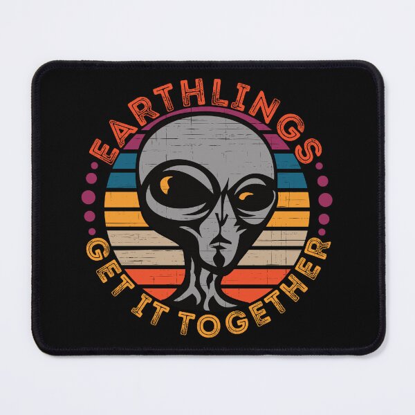 Item preview, Funny UFO Outer Space Aliens Earthlings Get It Together designed and sold by CharJens.