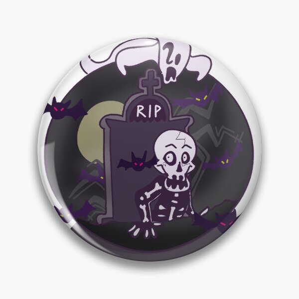 Item preview, Haunted Inflatable Snowglobe Halloween Ghost Skeleton Bats designed and sold by honeycombdraws.