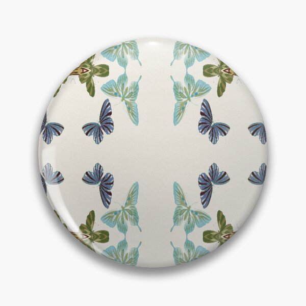 Item preview, Butterfly Retro Blue, Navy, Tean, Green Abstract Pattern 21 designed and sold by tranquilbeach.