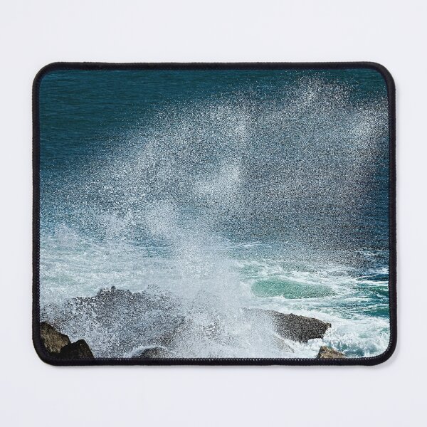 Item preview, Breaking Wave Spray Shower Rocks Seascape designed and sold by Anna Lemos.