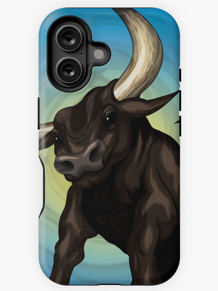 Thumbnail 1 of 4, iPhone Case, Taurus - The Bull, by Mustafa Kulle designed and sold by MustafaKulle.
