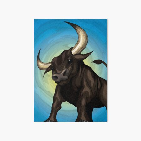 Taurus - The Bull, by Mustafa Kulle Art Board Print