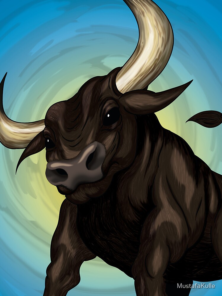 Thumbnail 3 of 3, Drawstring Bag, Taurus - The Bull, by Mustafa Kulle designed and sold by MustafaKulle.