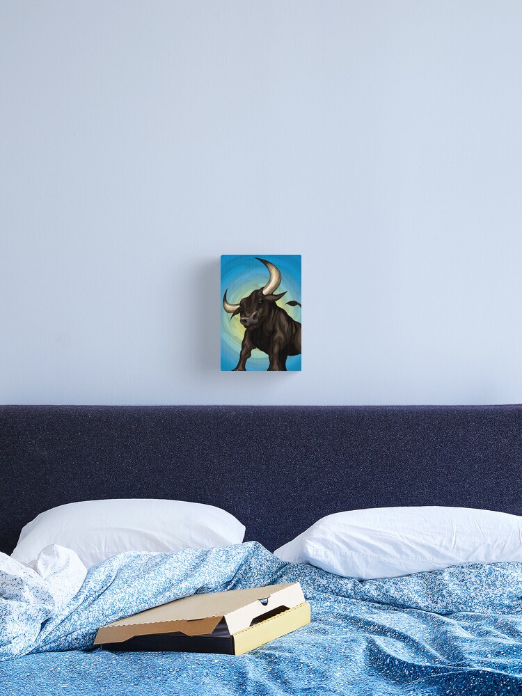 Thumbnail 2 of 3, Canvas Print, Taurus - The Bull, by Mustafa Kulle designed and sold by MustafaKulle.