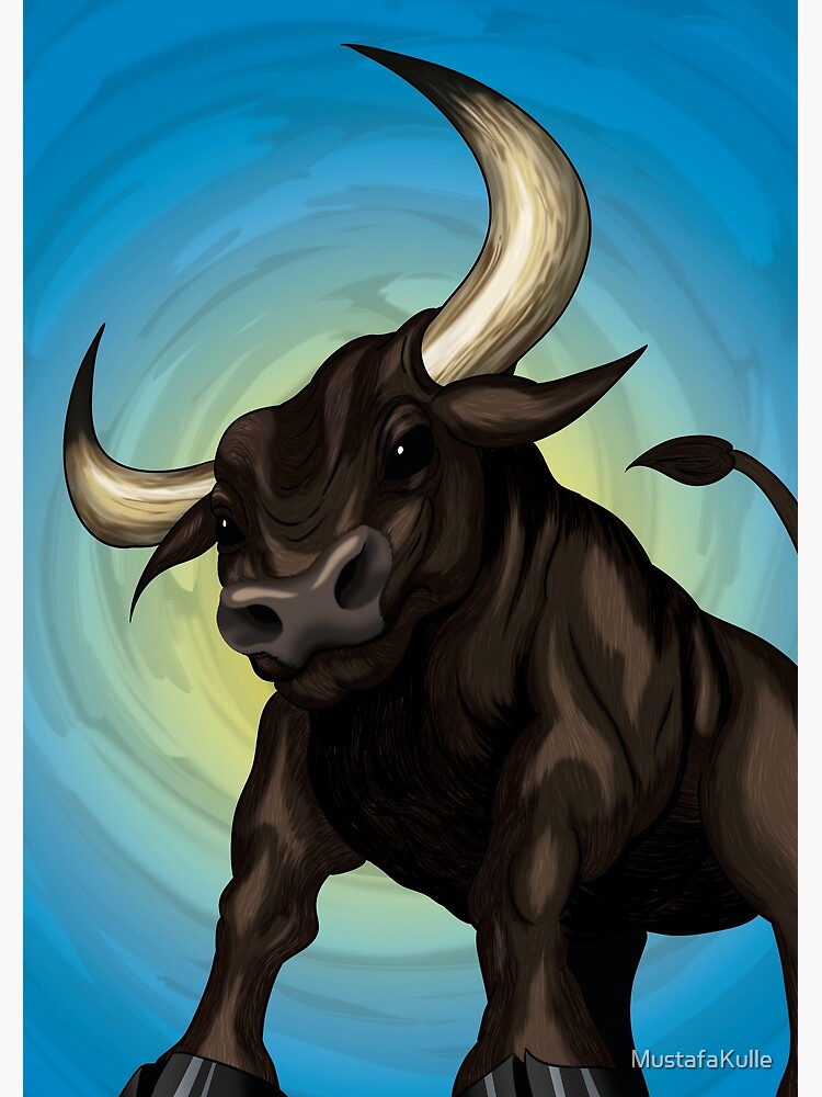 Thumbnail 3 of 3, Canvas Print, Taurus - The Bull, by Mustafa Kulle designed and sold by MustafaKulle.
