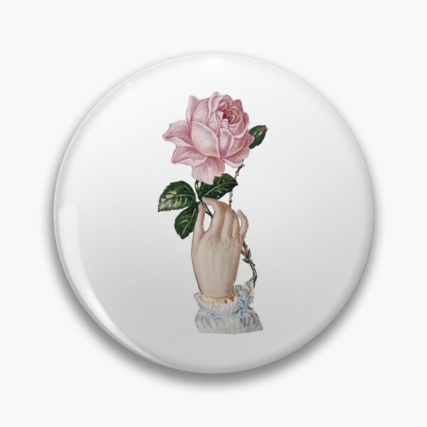 Item preview, hands | Holding pink rose | Wedding | Wedding Vintage Flowers designed and sold by WeddingStuffArt.