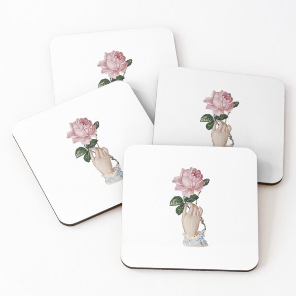 Item preview, hands | Holding pink rose | Wedding | Wedding Vintage Flowers designed and sold by WeddingStuffArt.