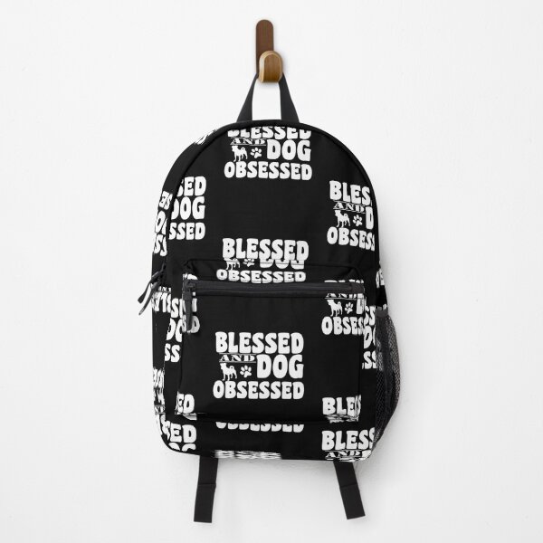 Item preview, blessed and dog obssesed funny positive quotes for dog lover designed and sold by randomdogshirt.