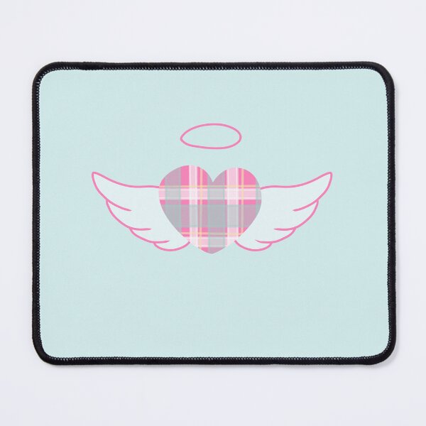 Item preview, Pink Plaid angel heart (girlblogger) designed and sold by Becky-Marie.