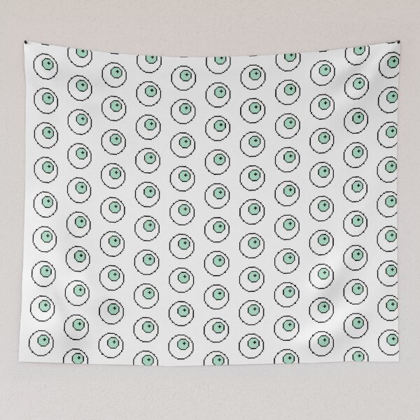 Item preview, Pixel Art Eyeball - mint designed and sold by LittleDollGames.