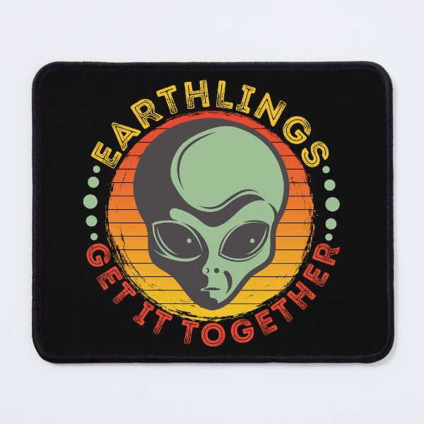 Item preview, Funny UFO Outer Space Aliens Earthlings Get It Together designed and sold by CharJens.