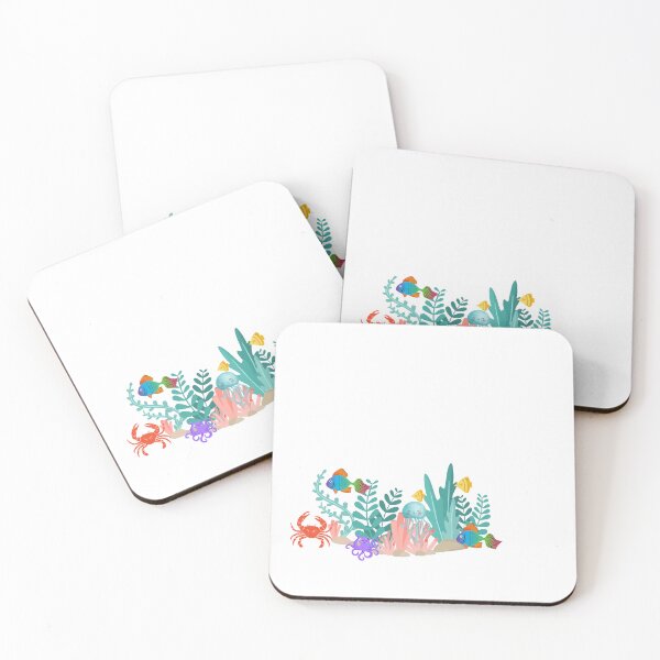 Item preview, OCTOPUS,JELLYFISH,CORALS,CRAB,COLORFUL FISHES designed and sold by Xylersie.