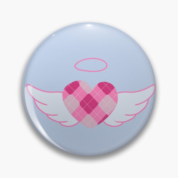 Item preview, Pink Argyle angel heart (girlblogger) designed and sold by Becky-Marie.