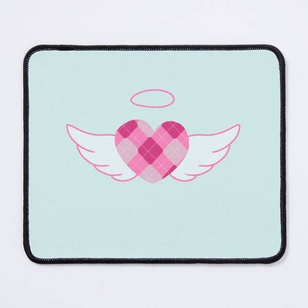 Item preview, Pink Argyle angel heart (girlblogger) designed and sold by Becky-Marie.