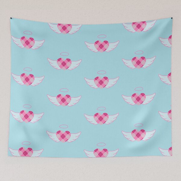 Item preview, Pink Argyle angel heart (girlblogger) designed and sold by Becky-Marie.
