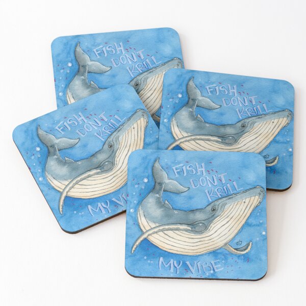 Item preview, Fish Don't Krill My Vibe designed and sold by Anywhowhatsit.