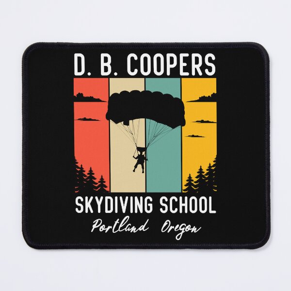 Item preview, D. B. Coopers Skydiving School Portland, Oregon Funny , Vintage Skydiving Funny Skydiver Retro Shirt designed and sold by ForRealSerial.