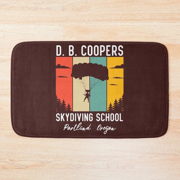 Item preview, D. B. Coopers Skydiving School Portland, Oregon Funny , Vintage Skydiving Funny Skydiver Retro Shirt designed and sold by ForRealSerial.