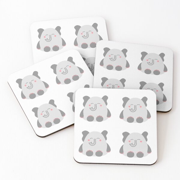 Item preview, Cute Kawaii Elephant designed and sold by LeopardyNonsense.