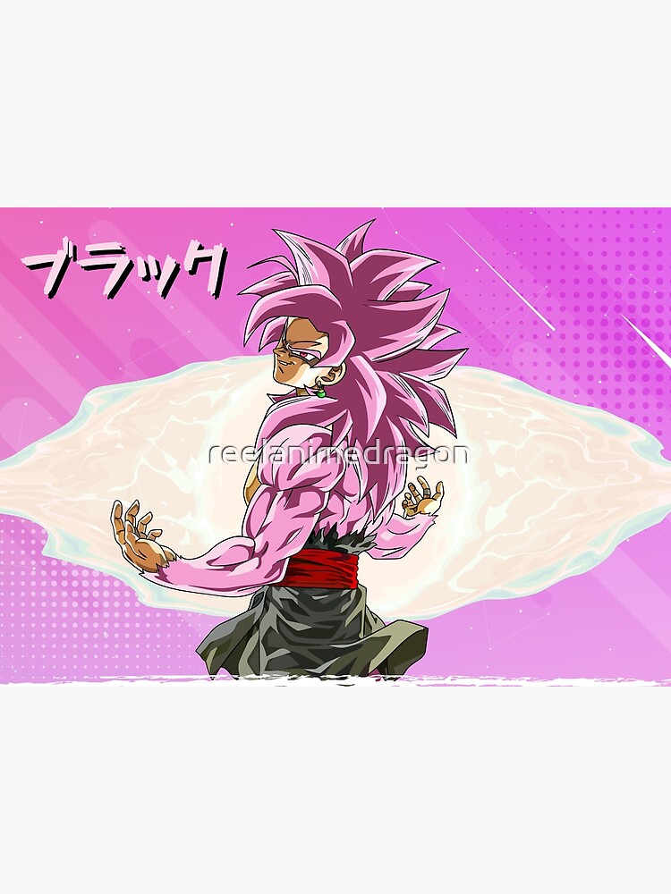 Rose Nightmare Goku Black super Saiyan Rosé/dragonball Poster A4