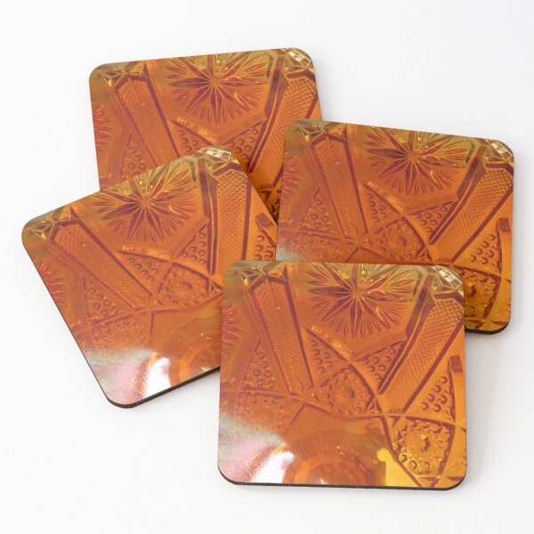 Item preview, vintage Amber ,orange caravel glass  designed and sold by Zarabeaver.