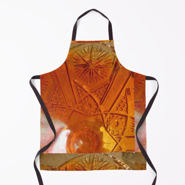 Item preview, vintage Amber ,orange caravel glass designed and sold by Zarabeaver.