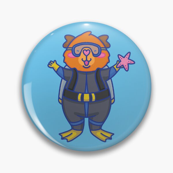 Item preview, Guinea Pig Scuba Diver designed and sold by Pigapalooza.