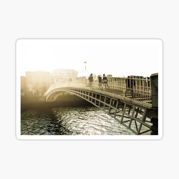 Item preview, The Ha'Penny Bridge across the River Liffey, Dublin, Ireland designed and sold by BarleyClover.