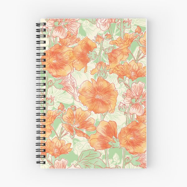 Item preview, Orange Alcea Rosea designed and sold by Carolina Diaz.