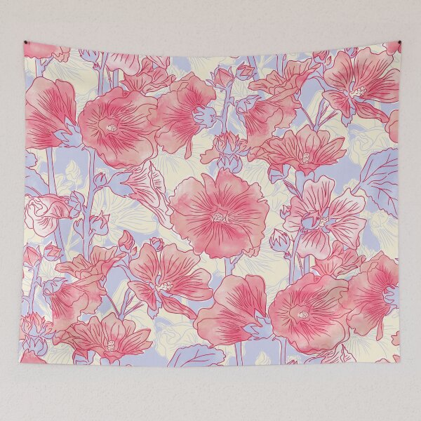 Item preview, Pink Alcea Rosea designed and sold by Carolina Diaz.